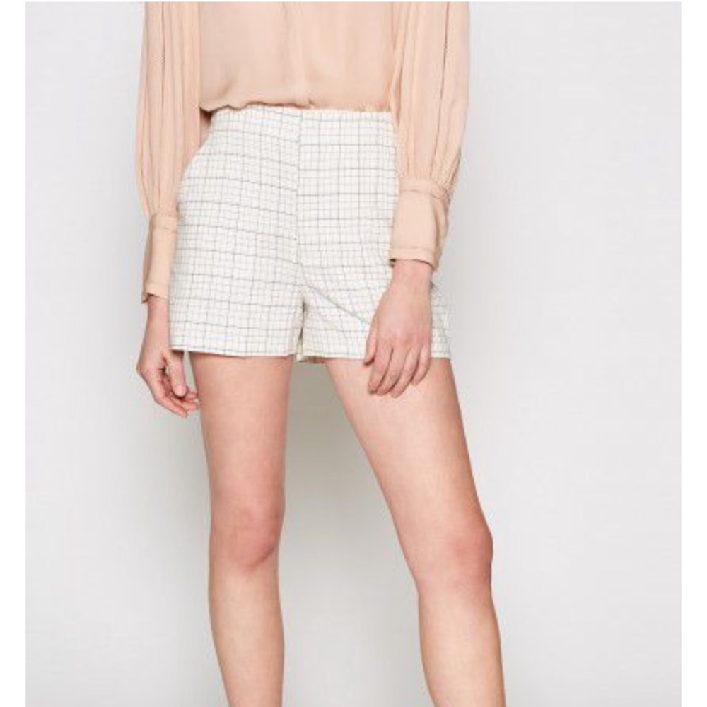 Joie plaid cotton shorts